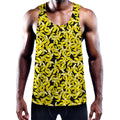 Peeled Banana Pattern Print Men's Workout Tank Top