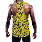 Peeled Banana Pattern Print Training Tank Top
