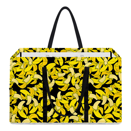 Peeled Banana Pattern Print Utility Tote Bag