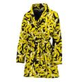 Peeled Banana Pattern Print Women's Bathrobe