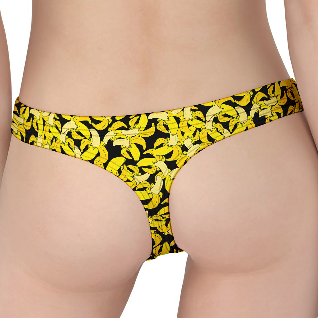 Peeled Banana Pattern Print Women's Thong