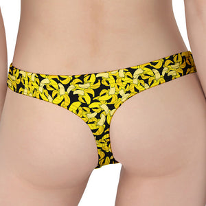 Peeled Banana Pattern Print Women's Thong