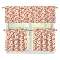 Pembroke Welsh Corgi Pattern Print 3 Piece Kitchen Curtains