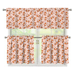 Pembroke Welsh Corgi Pattern Print 3 Piece Kitchen Curtains