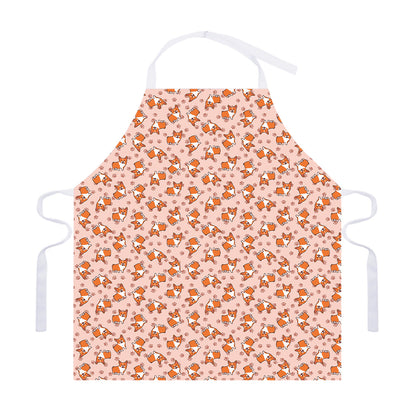 Pembroke Welsh Corgi Pattern Print Adjustable Apron