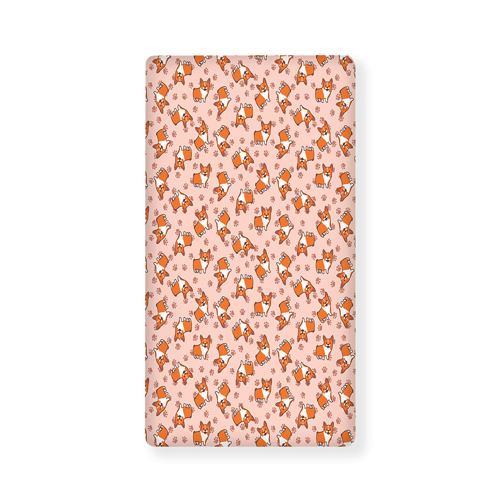Pembroke Welsh Corgi Pattern Print Baby Crib Sheet