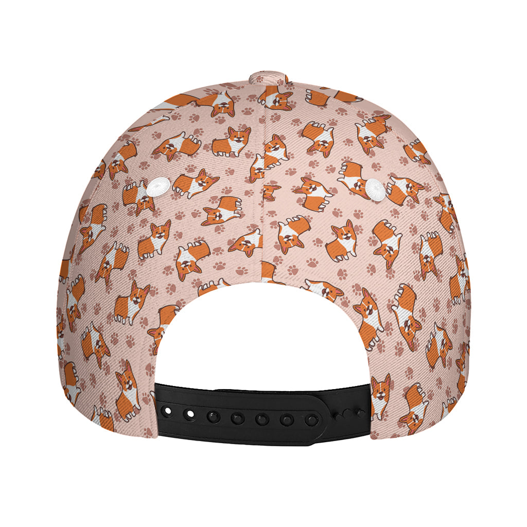 Pembroke Welsh Corgi Pattern Print Baseball Cap