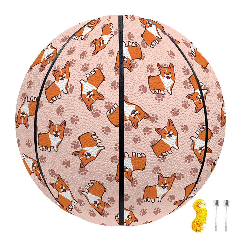 Pembroke Welsh Corgi Pattern Print Basketball