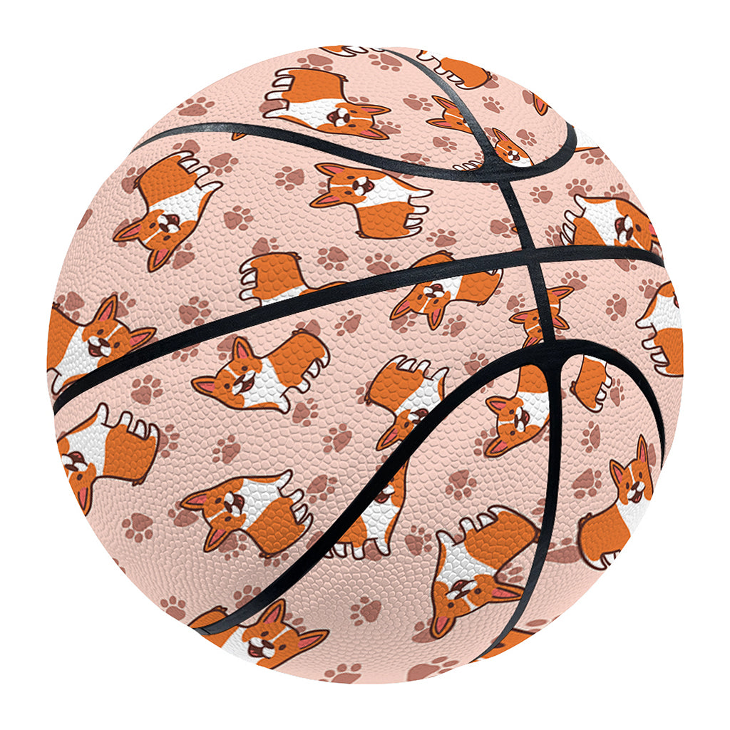 Pembroke Welsh Corgi Pattern Print Basketball
