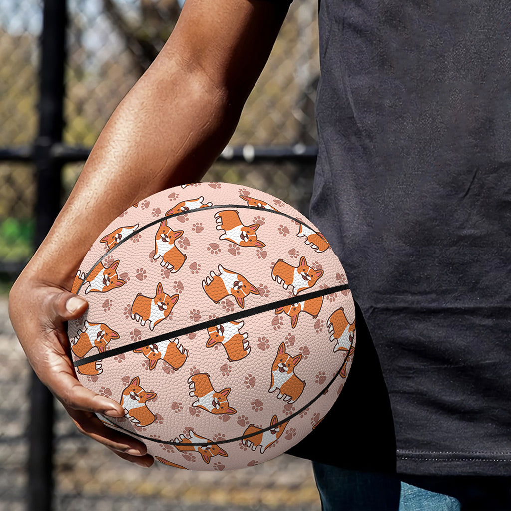 Pembroke Welsh Corgi Pattern Print Basketball