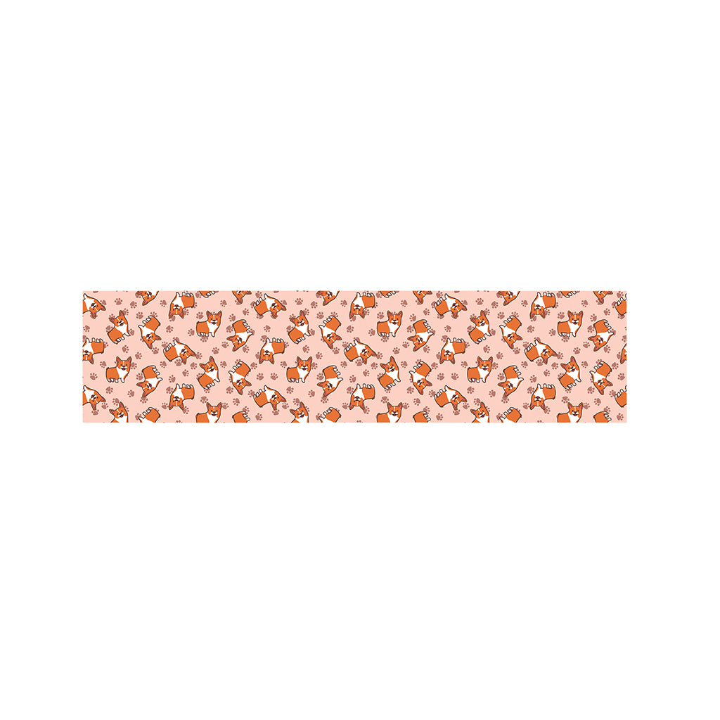 Pembroke Welsh Corgi Pattern Print Bed Runner