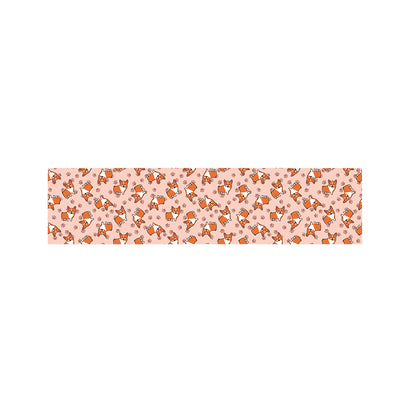 Pembroke Welsh Corgi Pattern Print Bed Runner