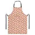 Pembroke Welsh Corgi Pattern Print Bib Apron With Pocket
