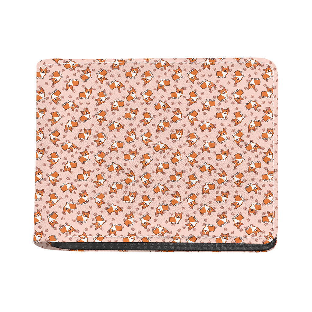 Pembroke Welsh Corgi Pattern Print Bifold Wallet