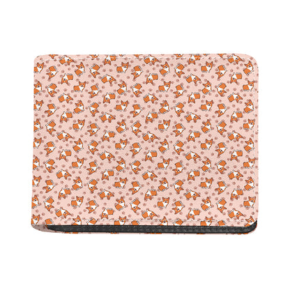 Pembroke Welsh Corgi Pattern Print Bifold Wallet