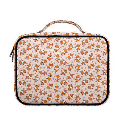 Pembroke Welsh Corgi Pattern Print Briefcase Bible Bag