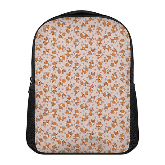 Pembroke Welsh Corgi Pattern Print Casual Backpack