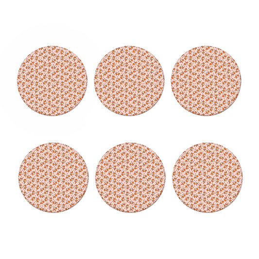 Pembroke Welsh Corgi Pattern Print Coaster Set