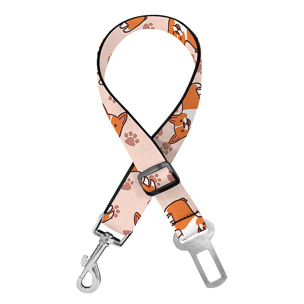 Pembroke Welsh Corgi Pattern Print Dog Seat Belt