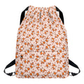Pembroke Welsh Corgi Pattern Print Drawstring Backpack