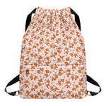 Pembroke Welsh Corgi Pattern Print Drawstring Backpack