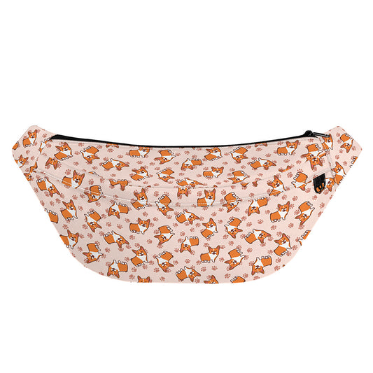 Pembroke Welsh Corgi Pattern Print Fanny Pack