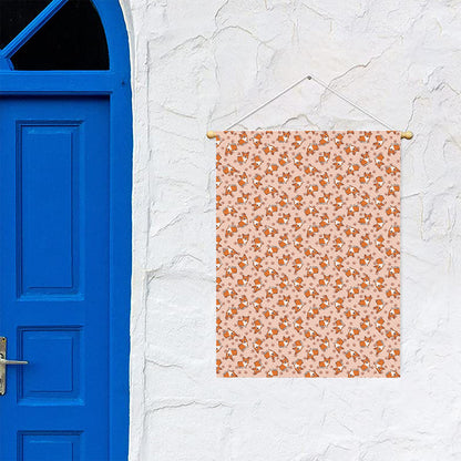 Pembroke Welsh Corgi Pattern Print Garden Flag