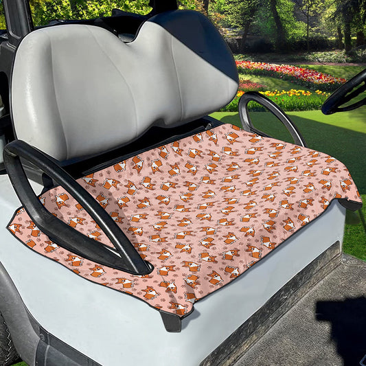 Pembroke Welsh Corgi Pattern Print Golf Cart Seat Cover