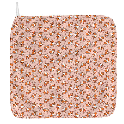 Pembroke Welsh Corgi Pattern Print Hand Towel