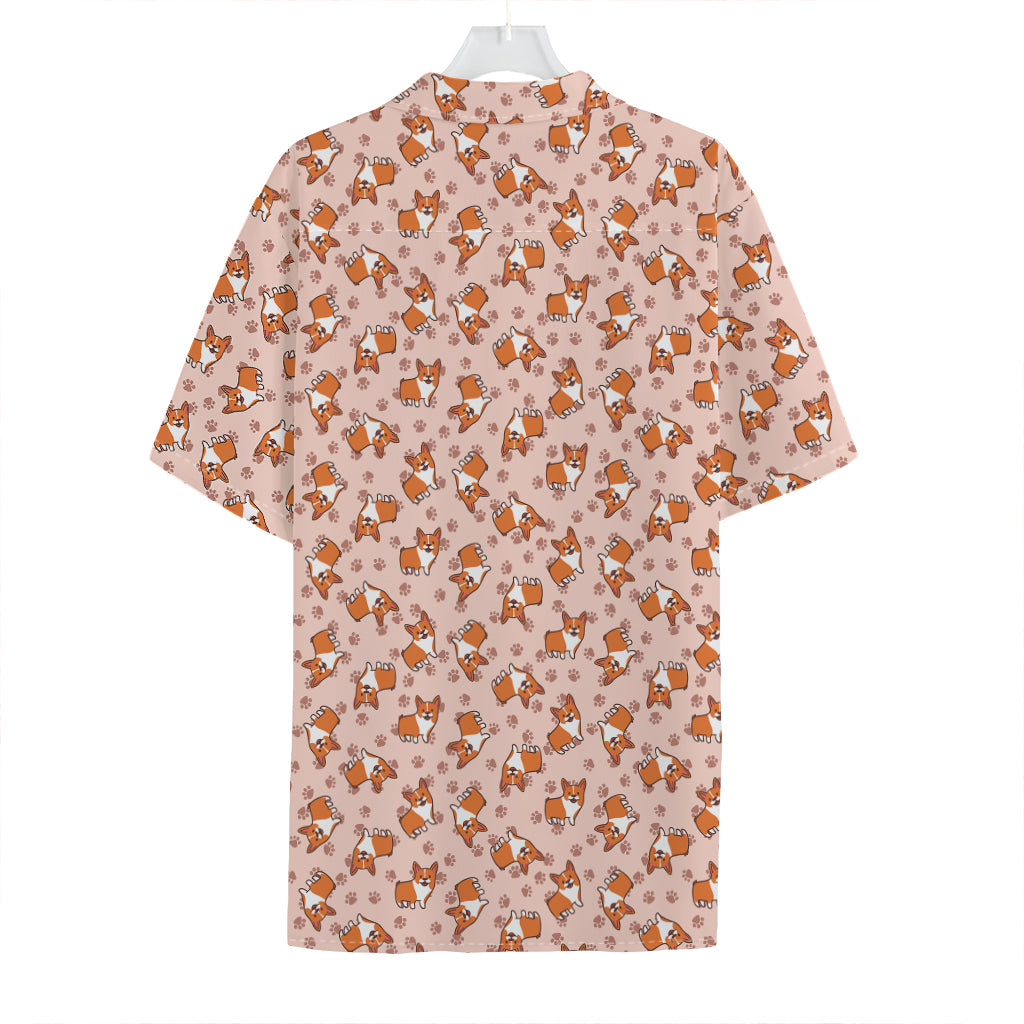 Pembroke Welsh Corgi Pattern Print Hawaiian Shirt