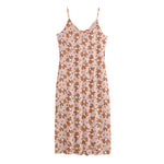 Pembroke Welsh Corgi Pattern Print Jersey Midi Cami Dress