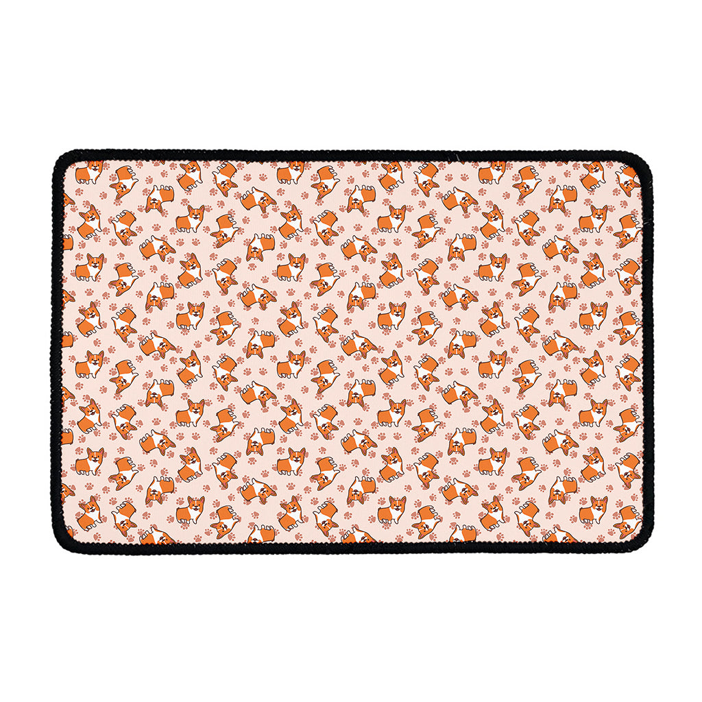 Pembroke Welsh Corgi Pattern Print Kitchen Mat