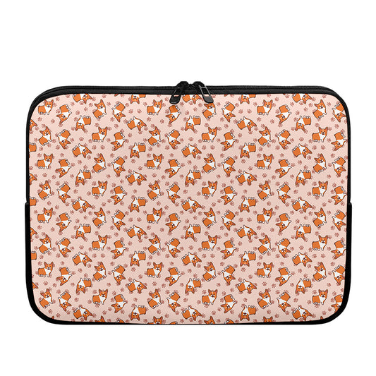 Pembroke Welsh Corgi Pattern Print Laptop Sleeve