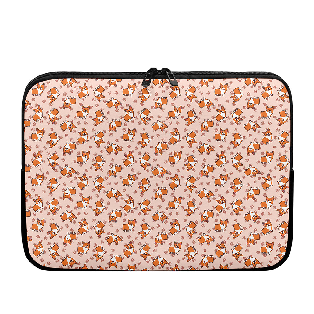 Pembroke Welsh Corgi Pattern Print Laptop Sleeve