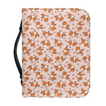 Pembroke Welsh Corgi Pattern Print Leather Bible Cover