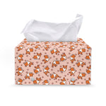 Pembroke Welsh Corgi Pattern Print Leather Tissue Box Cover