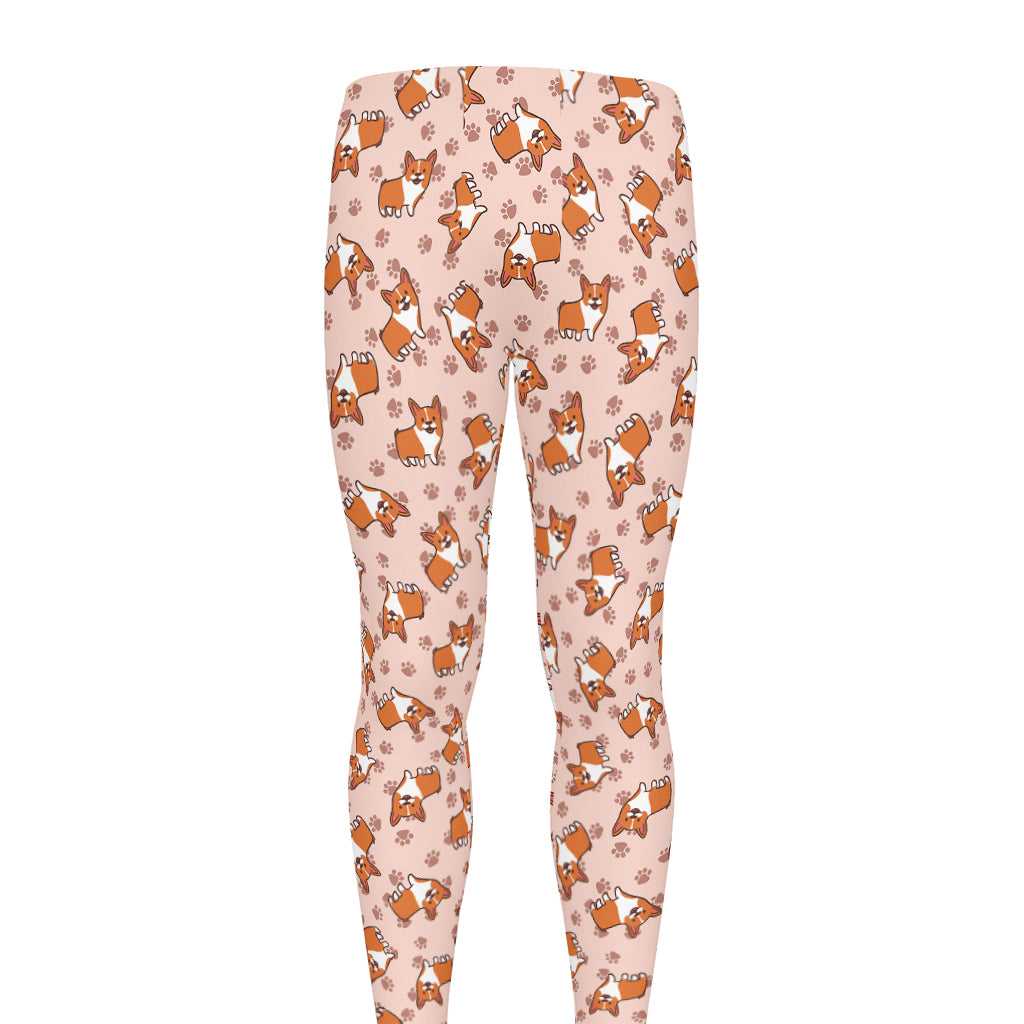 Pembroke Welsh Corgi Pattern Print Men's leggings
