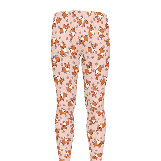 Pembroke Welsh Corgi Pattern Print Men's leggings