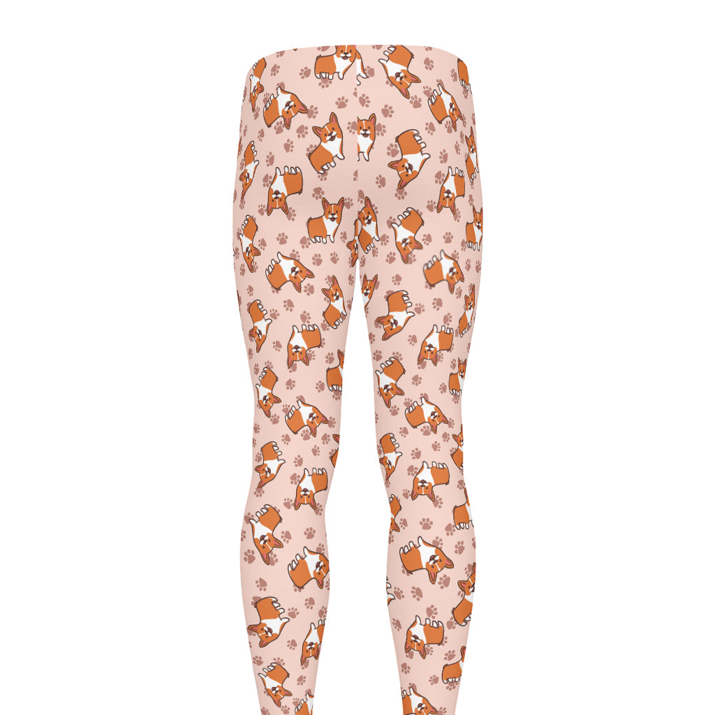 Pembroke Welsh Corgi Pattern Print Men's leggings