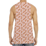 Pembroke Welsh Corgi Pattern Print Men's Muscle Tank Top