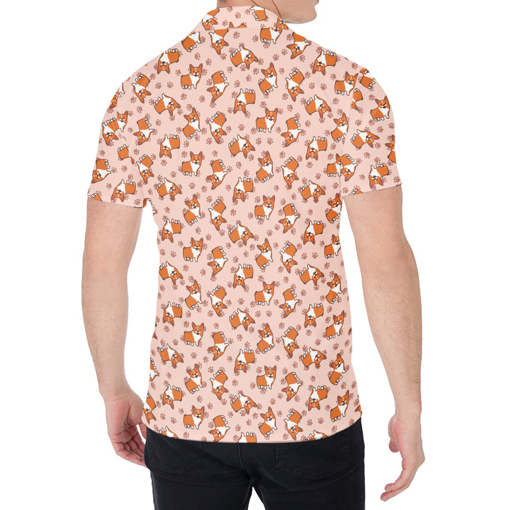 Pembroke Welsh Corgi Pattern Print Men's Shirt