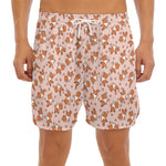 Pembroke Welsh Corgi Pattern Print Men's Split Running Shorts