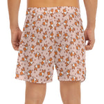 Pembroke Welsh Corgi Pattern Print Men's Split Running Shorts