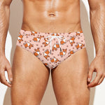 Pembroke Welsh Corgi Pattern Print Men's Swim Briefs