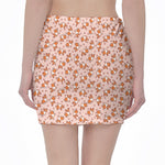 Pembroke Welsh Corgi Pattern Print Pencil Mini Skirt