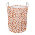 Pembroke Welsh Corgi Pattern Print Round Laundry Basket