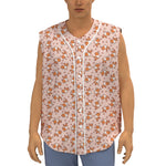 Pembroke Welsh Corgi Pattern Print Sleeveless Baseball Jersey