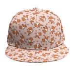 Pembroke Welsh Corgi Pattern Print Snapback Cap