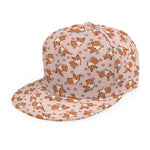 Pembroke Welsh Corgi Pattern Print Snapback Cap
