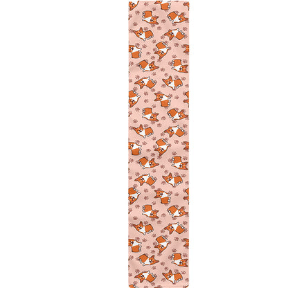 Pembroke Welsh Corgi Pattern Print Table Runner